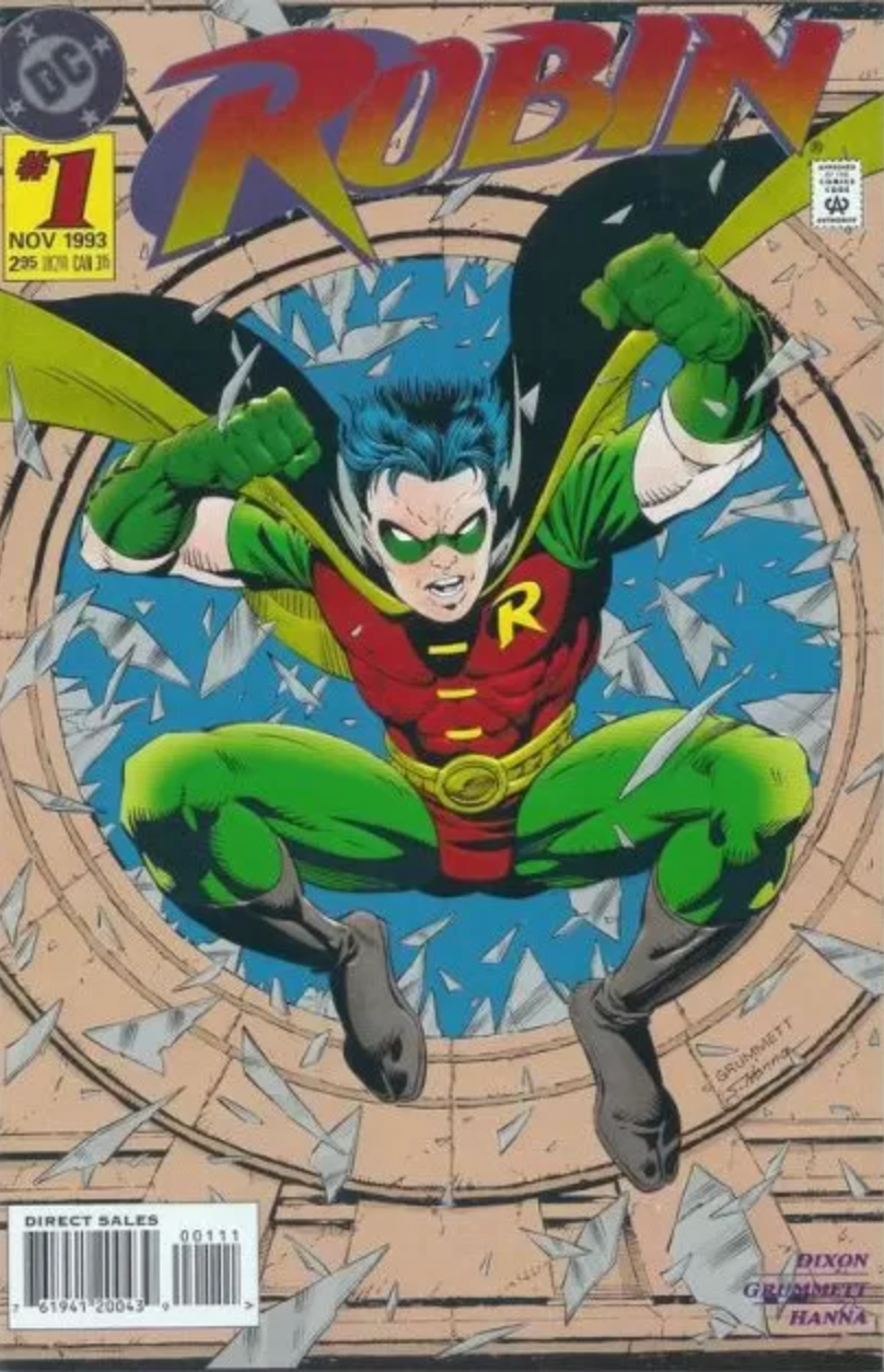 Robin #1 Embossed Foil 1993 DC Comics VF/NM Tim Drake Solo Series