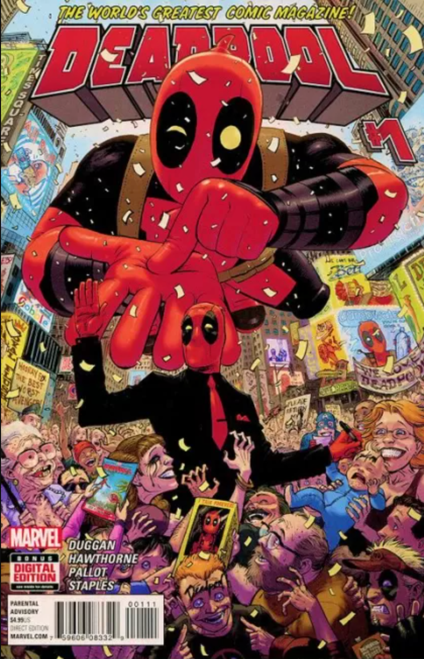 Deadpool Vol. 5 #1 (2016 Marvel) NM — Tony Moore Cover / New Series Launch