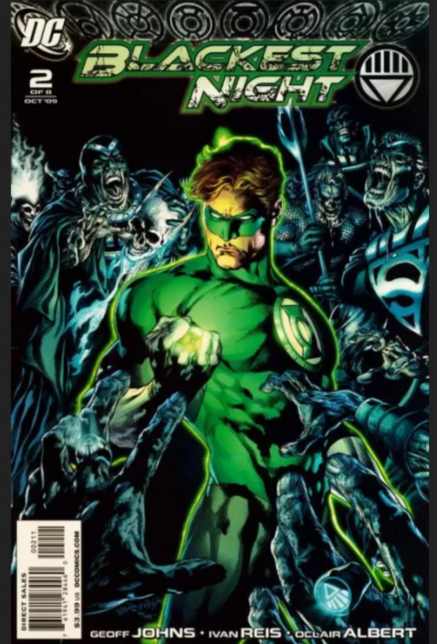 Blackest Night #1 DC Comics 2009 VF/NM Green Lantern Event