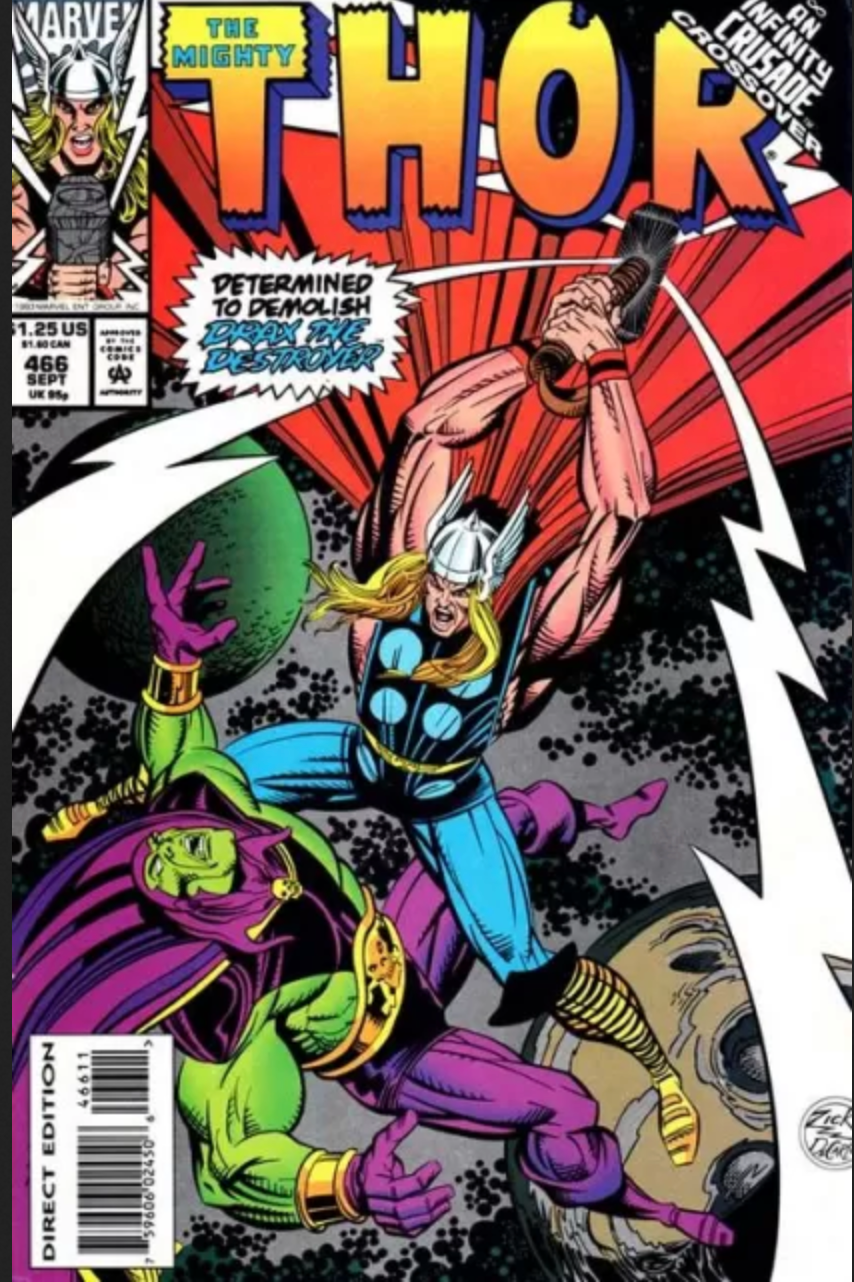 Thor Vol. 1 #466 Marvel Comics VF/NM Eric Masterson Thunderstrike